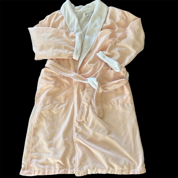 Plus Size Women's Monarch Cypress Spa Robe Microfiber Shawl Lined Pink - Picture 1 of 3